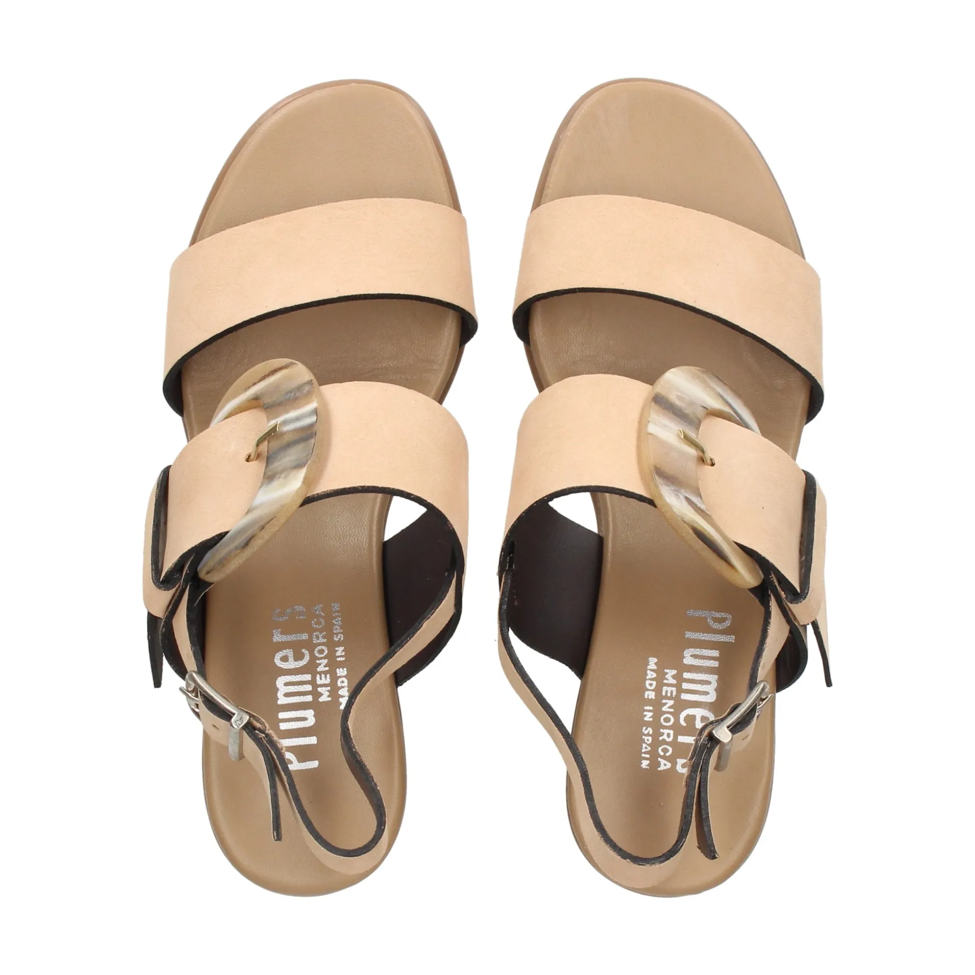 PLUMERS Sandalias con tacón de Mujer 3829 CAMEL