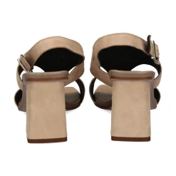 PLUMERS Sandalias con tacón de Mujer 3717 CAMEL