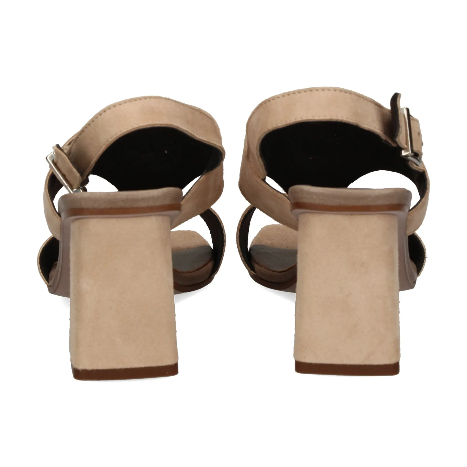 PLUMERS Sandalias con tacón de Mujer 3717 CAMEL