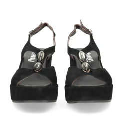 PLUMERS Sandalias cuña de Mujer 3950 NEGRO