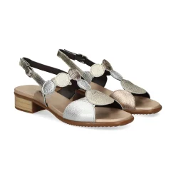 PLUMERS Sandalias planas de Mujer 3914 PLATINO