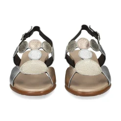 PLUMERS Sandalias planas de Mujer 3914 PLATINO