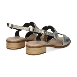 PLUMERS Sandalias planas de Mujer 3914 PLATINO