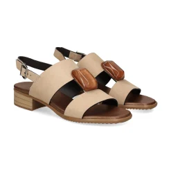 PLUMERS Sandalias planas de Mujer 3922 CAMEL