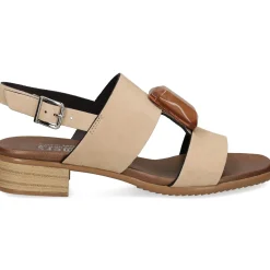 PLUMERS Sandalias planas de Mujer 3922 CAMEL