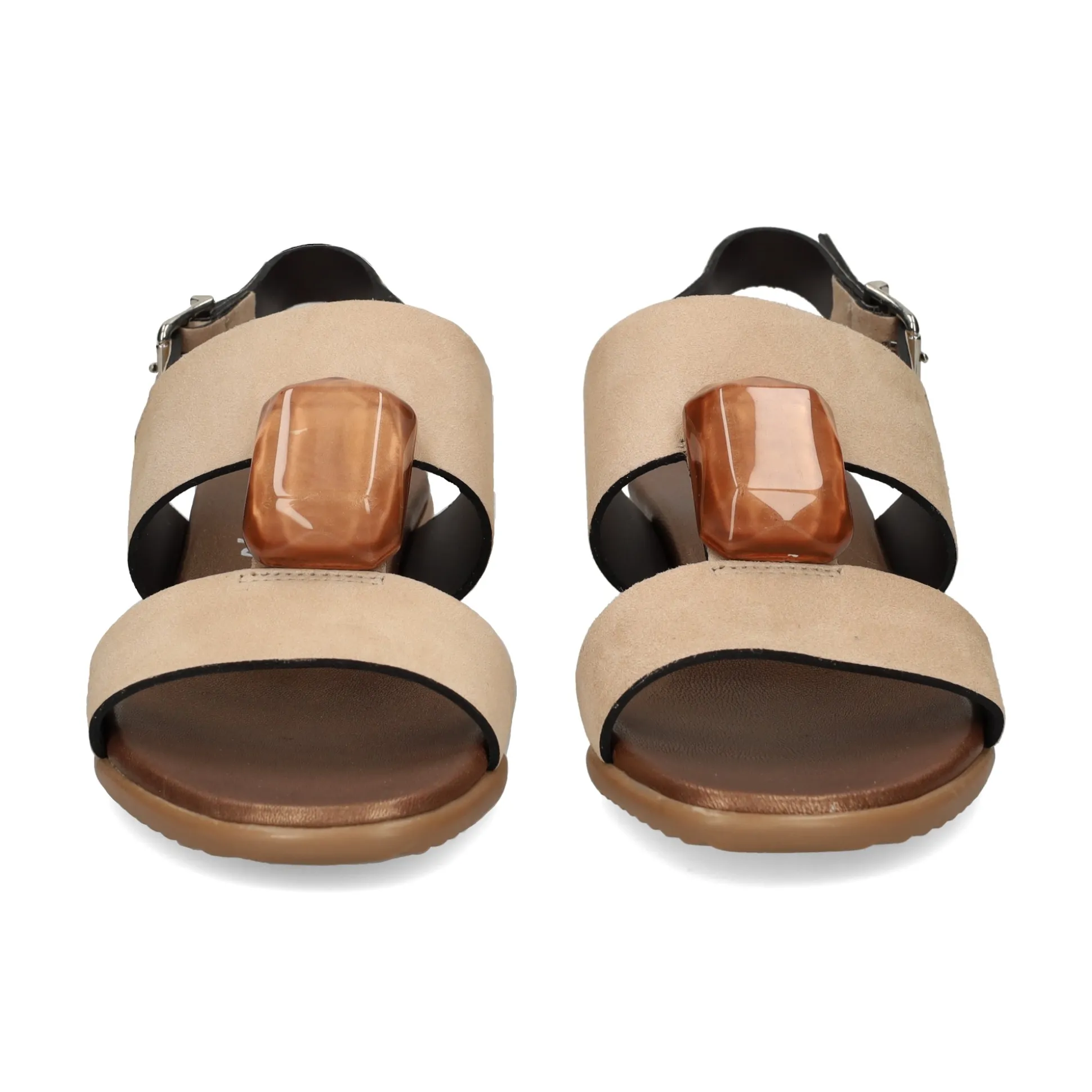 PLUMERS Sandalias planas de Mujer 3922 CAMEL