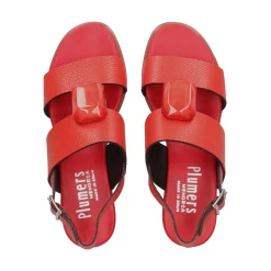 PLUMERS Sandalias planas de Mujer 3922 ROJO