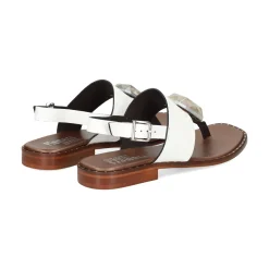 PLUMERS Sandalias planas de Mujer 3754 BLANCO