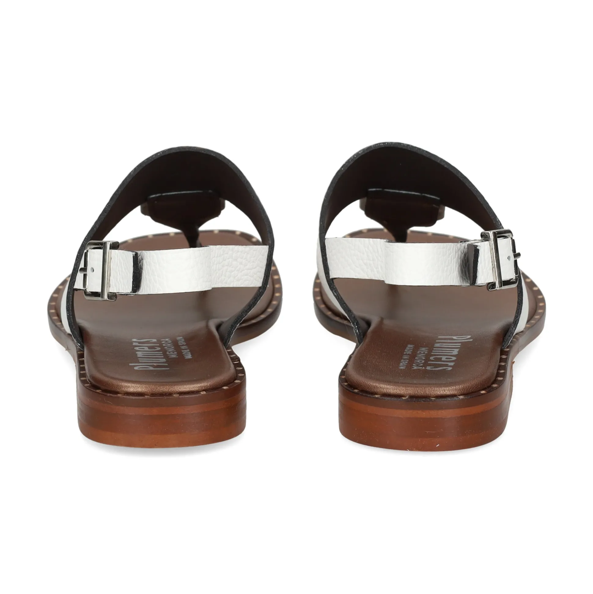 PLUMERS Sandalias planas de Mujer 3754 BLANCO