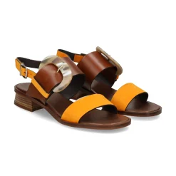 PLUMERS Sandalias planas de Mujer 3772 PAPAYA