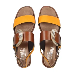 PLUMERS Sandalias planas de Mujer 3772 PAPAYA