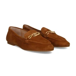 POLO RALPH LAUREN Mocasines de Mujer AVERI FLATS LOAFER 001 WHISKEY