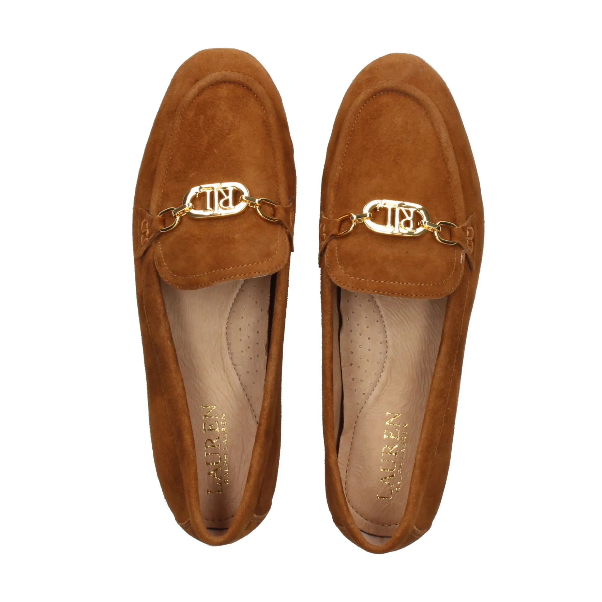 POLO RALPH LAUREN Mocasines de Mujer AVERI FLATS LOAFER 001 WHISKEY