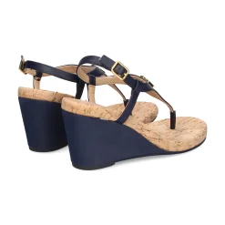 POLO RALPH LAUREN Sandalias cuña de Mujer JEANNIE 003 FRENCH NAVY