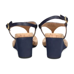 POLO RALPH LAUREN Sandalias cuña de Mujer JEANNIE 003 FRENCH NAVY