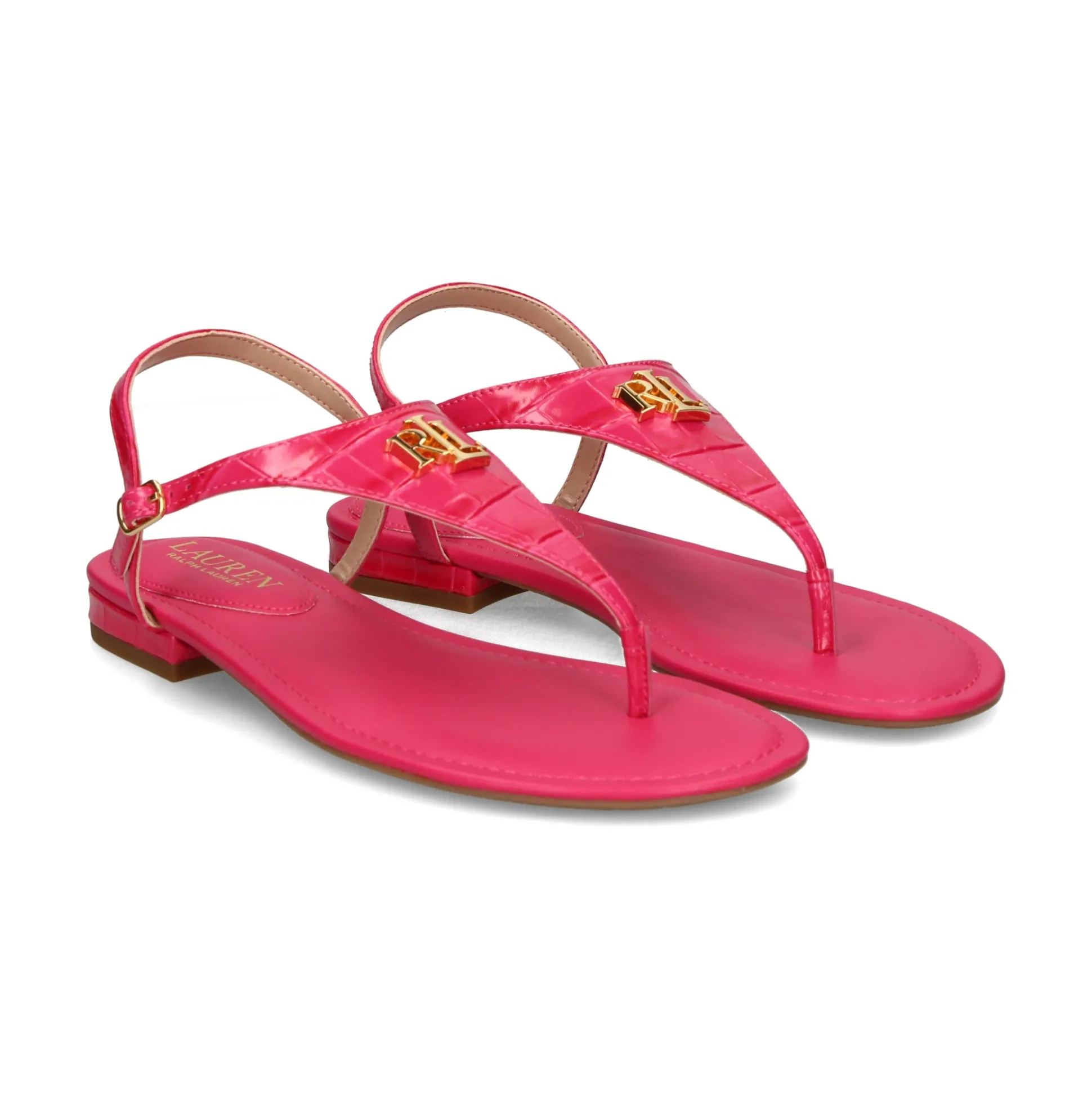 POLO RALPH LAUREN Sandalias planas de Mujer ELLINGTON 010 SPORT PINK