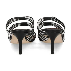 POLO RALPH LAUREN Sandalias con tacón de Mujer LORRAINE 001 BLACK/SNOW