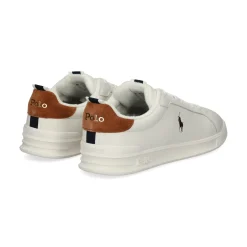 POLO RALPH LAUREN Zapatillas de Hombre HRT CRT RIB 001 WHITE/TEAK/