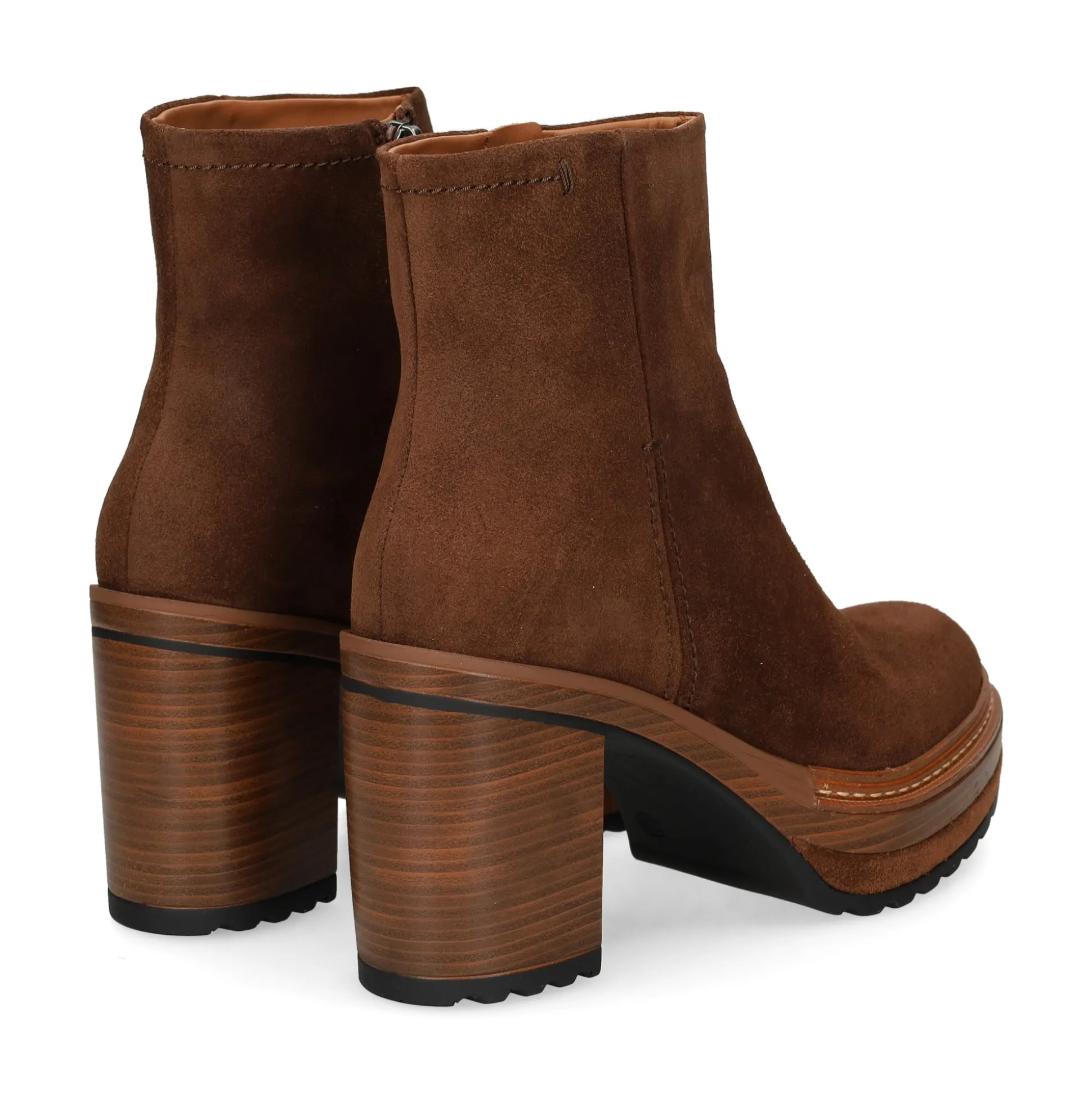 PONS QUINTANA Botines con tacón de Mujer 10078.000 931 EBANO