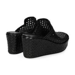 PONS QUINTANA Sandalias cuña de Mujer 9864.T00 09 NEGRO