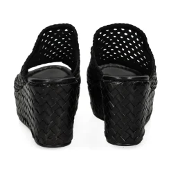 PONS QUINTANA Sandalias cuña de Mujer 9864.T00 09 NEGRO