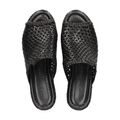 PONS QUINTANA Sandalias cuña de Mujer 9864.T00 09 NEGRO