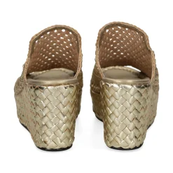 PONS QUINTANA Sandalias cuña de Mujer 9864.T00 PLATINO