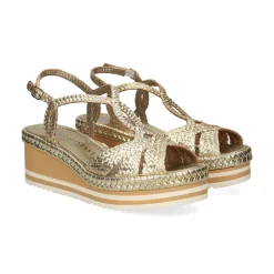 PONS QUINTANA Sandalias cuña de Mujer 11223.S00 66 PLATINO