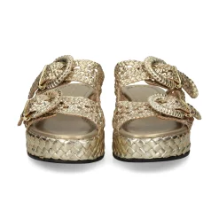 PONS QUINTANA Sandalias con plataforma de Mujer 12036.000 66 PLATINO