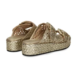 PONS QUINTANA Sandalias con plataforma de Mujer 12036.000 66 PLATINO