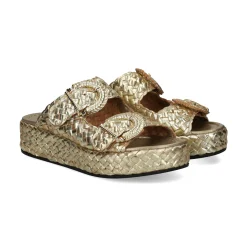 PONS QUINTANA Sandalias con plataforma de Mujer 9808.000 66 PLATINO