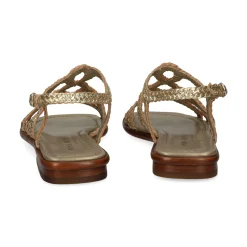 PONS QUINTANA Sandalias planas de Mujer 9760.000 66 PLATINO