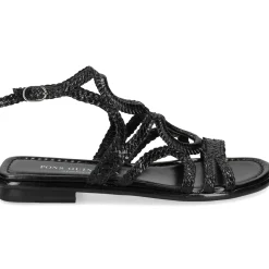PONS QUINTANA Sandalias planas de Mujer 9759.000 NEGRO