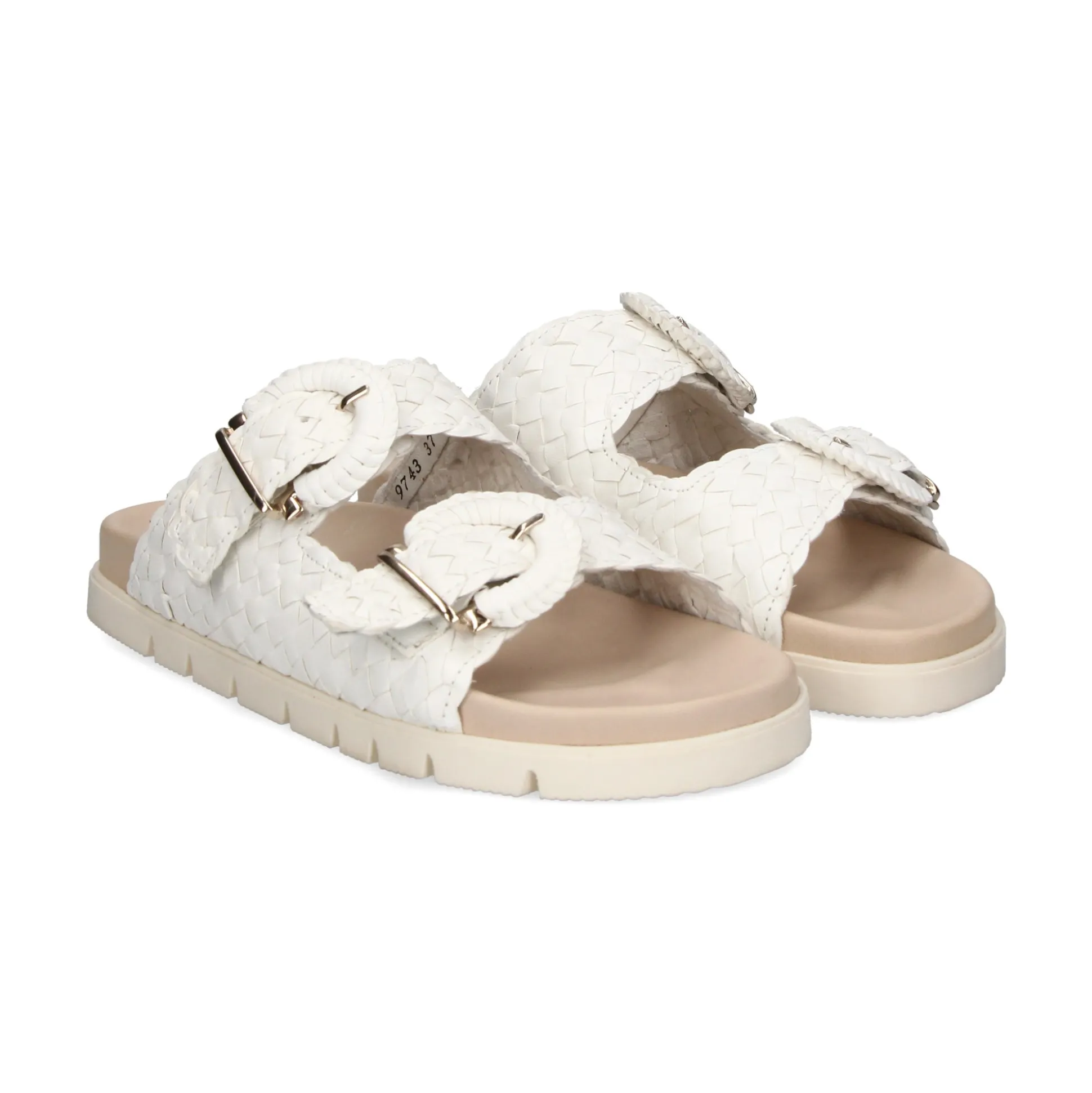 PONS QUINTANA Sandalias planas de Mujer 9743.001 W03 MILK