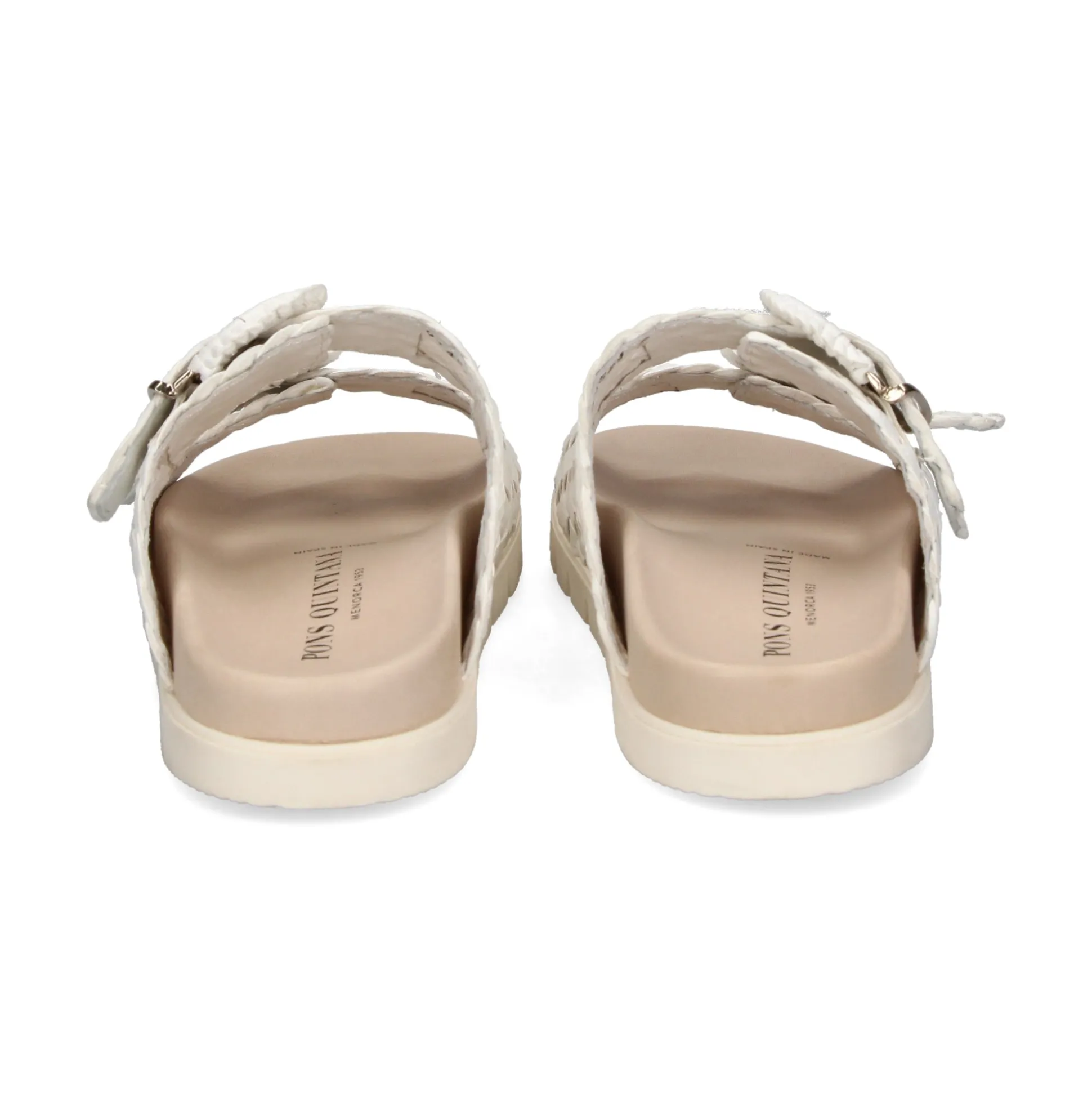 PONS QUINTANA Sandalias planas de Mujer 9743.001 W03 MILK
