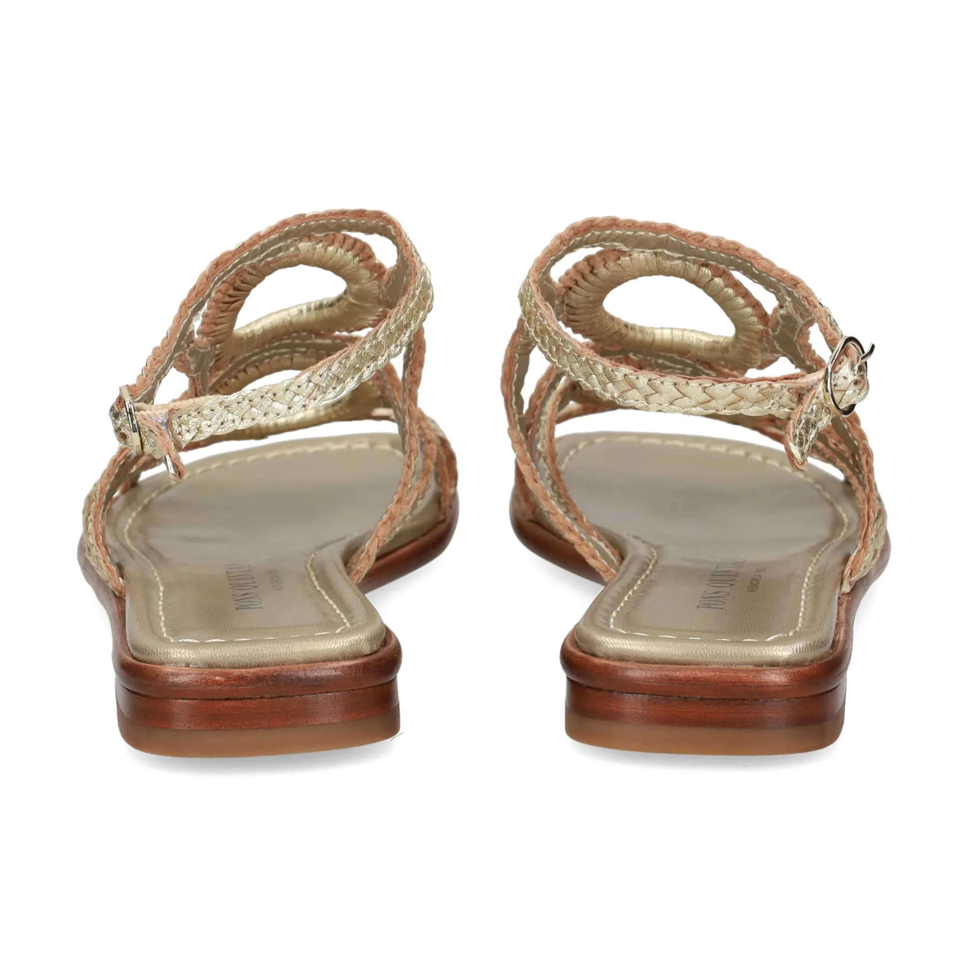 PONS QUINTANA Sandalias planas de Mujer 9759.000 PLATINO