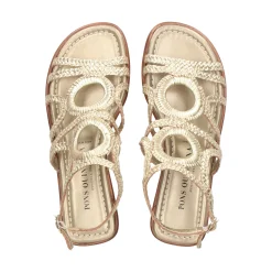 PONS QUINTANA Sandalias planas de Mujer 9759.000 PLATINO