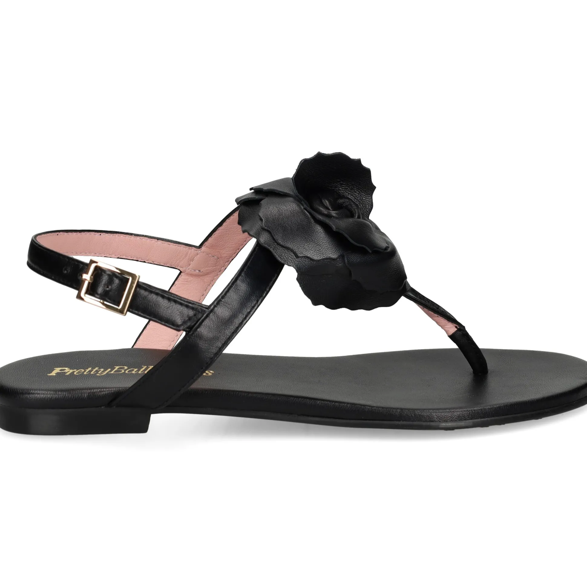 PRETTY BALLERINAS Sandalias planas de Mujer 51.023 NEGRO