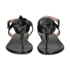 PRETTY BALLERINAS Sandalias planas de Mujer 51.023 NEGRO