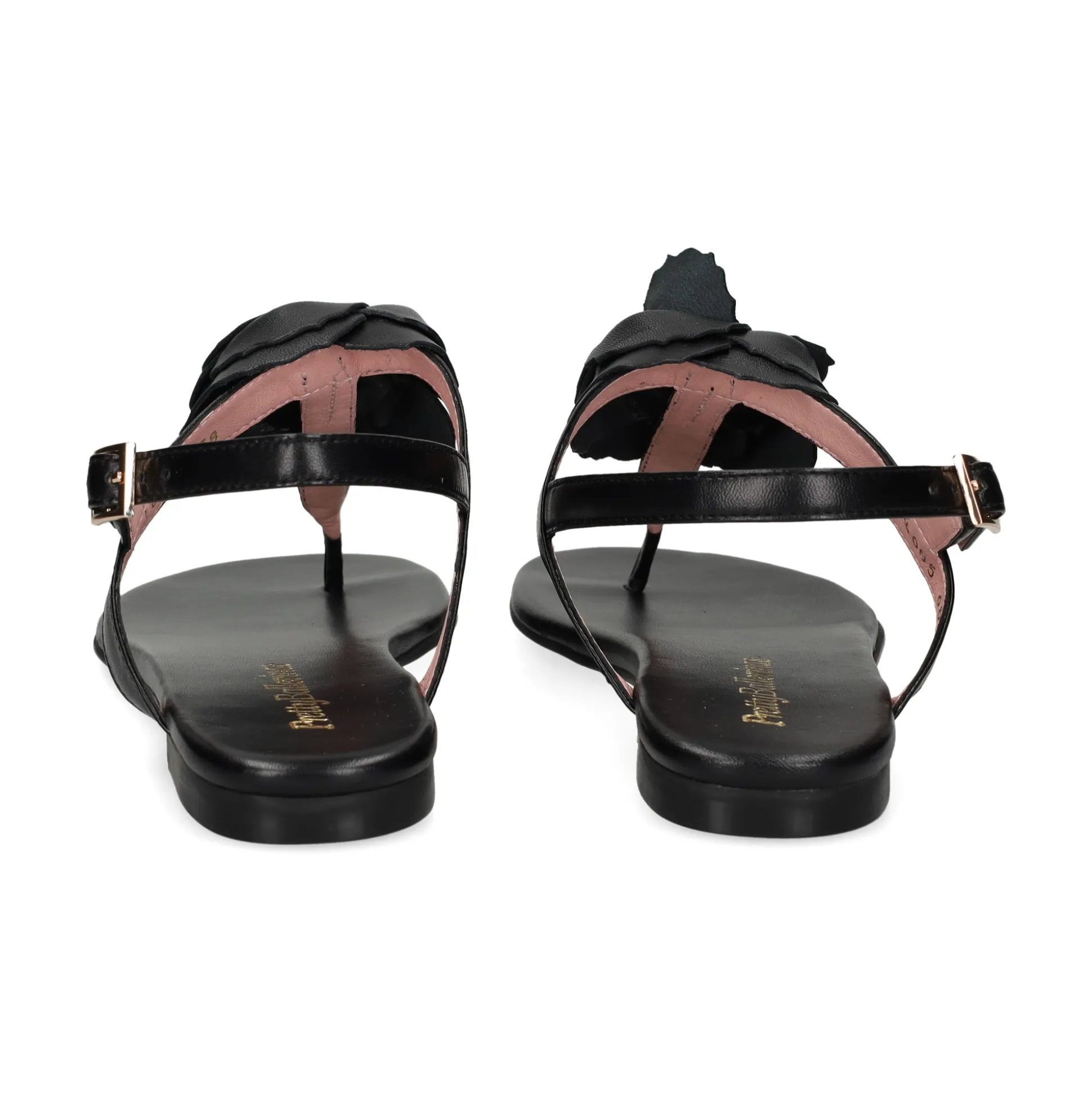 PRETTY BALLERINAS Sandalias planas de Mujer 51.023 NEGRO