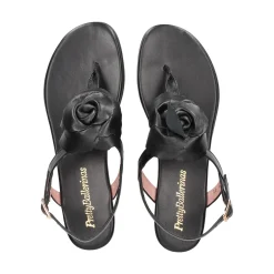 PRETTY BALLERINAS Sandalias planas de Mujer 51.023 NEGRO