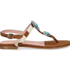 PRETTY BALLERINAS Sandalias planas de Mujer 53130_001 CUERO