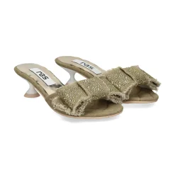 RAS Sandalias con tacón de Mujer 8449 KAKI