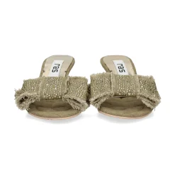 RAS Sandalias con tacón de Mujer 8449 KAKI