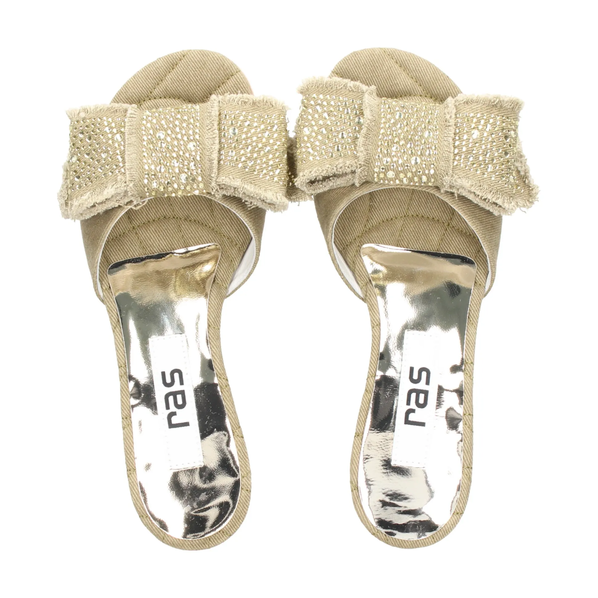 RAS Sandalias con tacón de Mujer 8449 KAKI