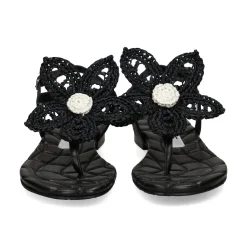 RAS Sandalias planas de Mujer 8431 NEGRO