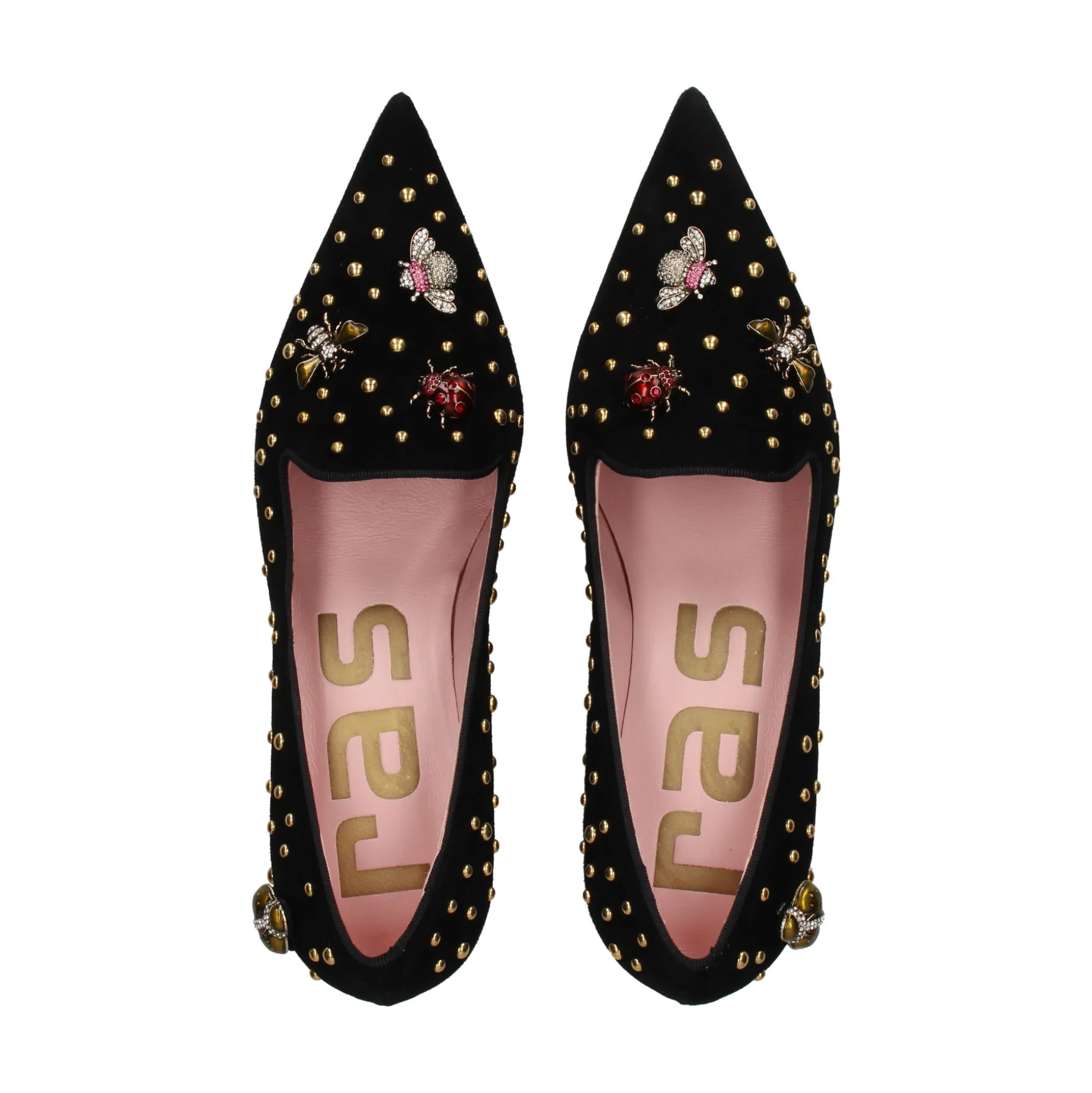 RAS Zapatos de tacón medio de Mujer 7324 NEGRO