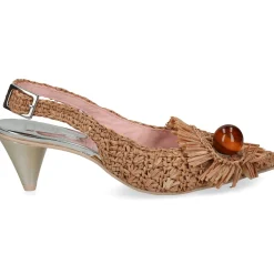 RAS Zapatos de tacón medio de Mujer 7597 TAN