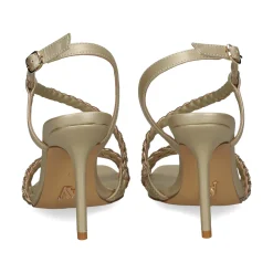 Sandalias con tacón de Mujer AV6731 / 2 PLATINO