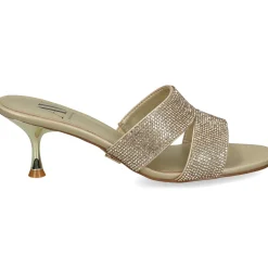 Sandalias con tacón de Mujer AV6723 / 1 PLATINO